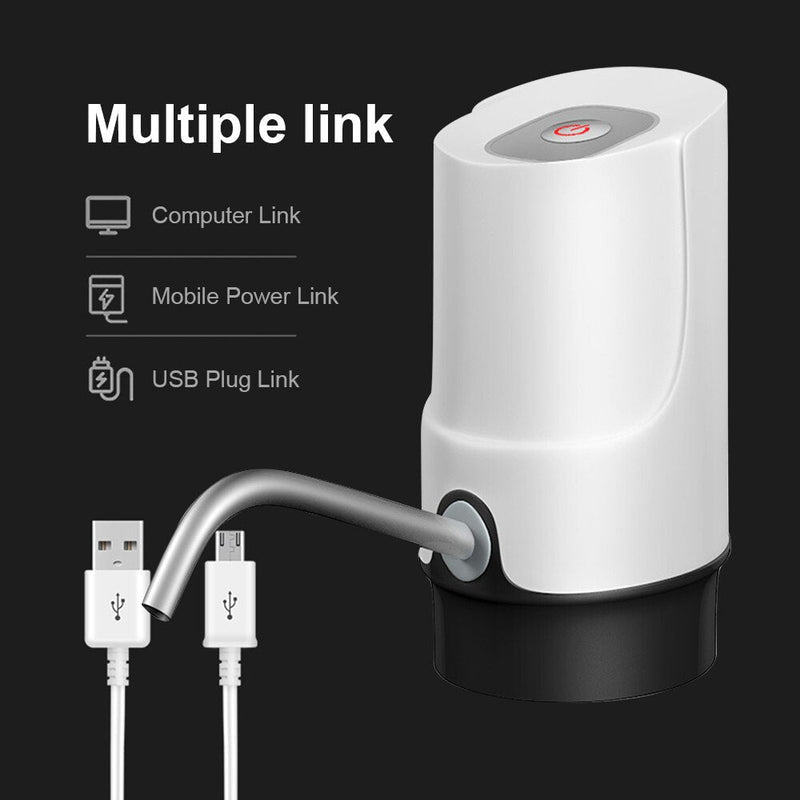 USB Rechargeable Water Bottle Dispenser Pump | Portable Automatic Drinking Water Pump for 5 Gallon Bottles
